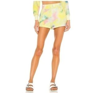 Alice + Olivia Revolve Tandy Hot Pant Lounge Shorts in Beachside Tie Dye NWT